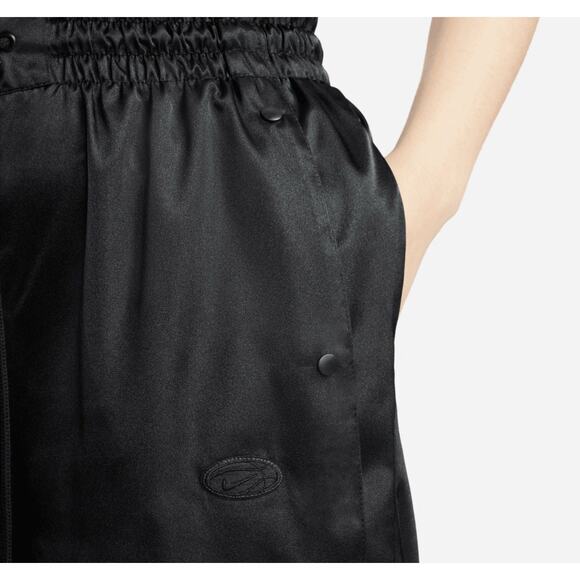 Nike Circa 96 Breakaway Track Pants Black Shiny Dazzle Y2K Womens L DV8092-010 - Picture 3 of 9